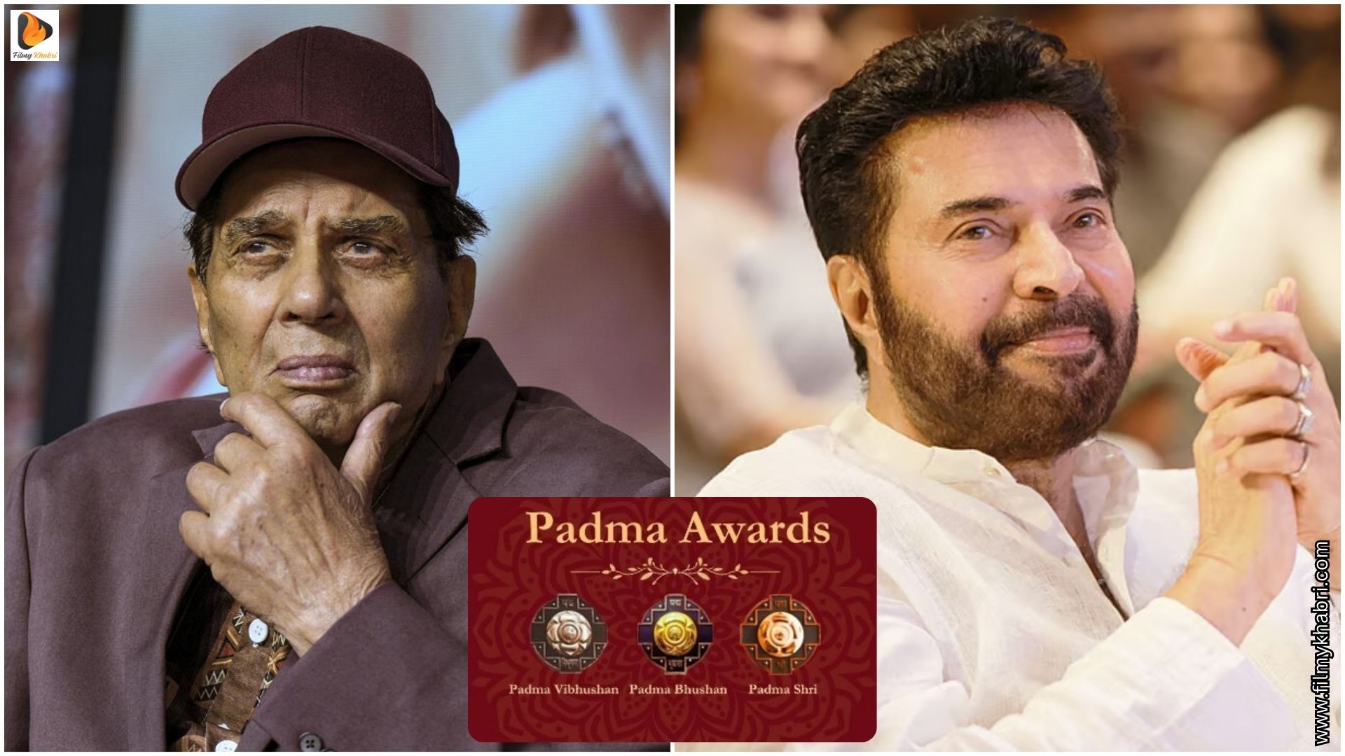 Legends of the Silver Screen Honoured: Dharmendra, Mammootty and Other Stars Shine at Padma Awards 2026