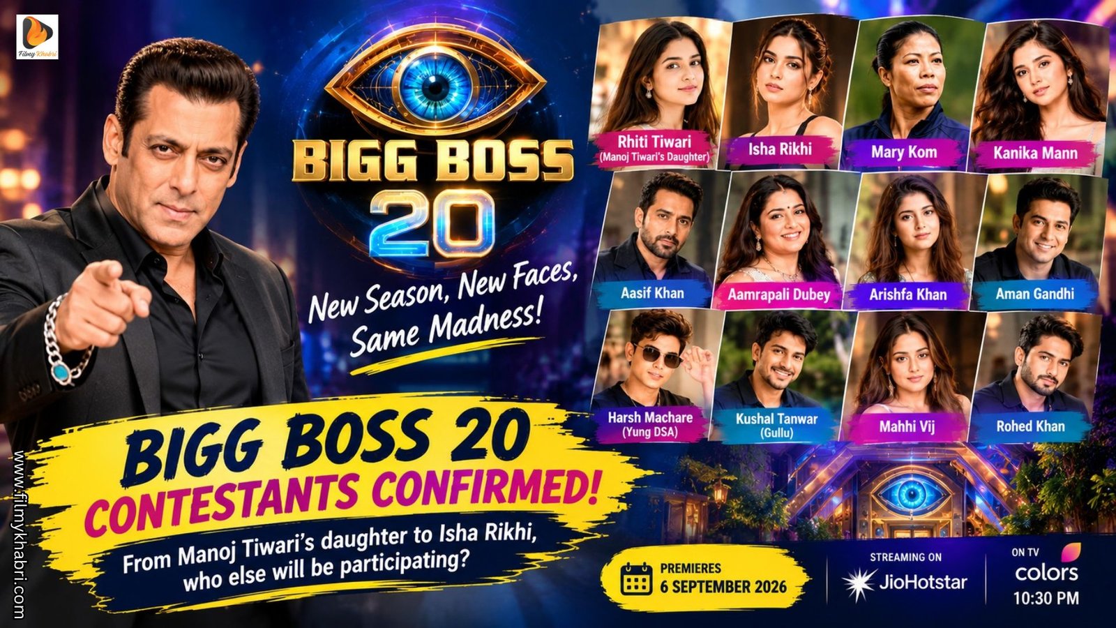 Bigg Boss 20 Contestants Confirmed: Manoj Tiwari’s Daughter Rhiti Tiwari, Isha Rikhi and More Enter Salman Khan’s Show